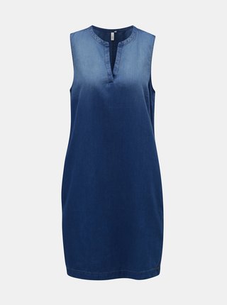 Modré rifľové šaty s vreckami QS by s.Oliver