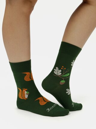 Zelené unisex ponožky Fusakle Veve