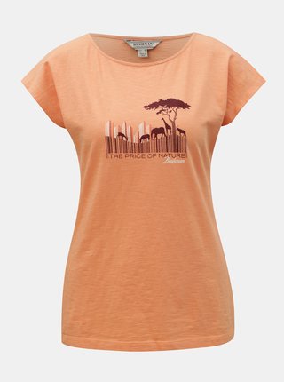 Oranžové dámske tričko s potlačou BUSHMAN Fredonia