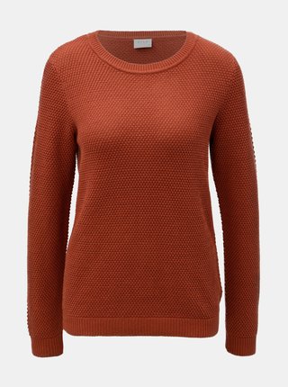 Oranžový basic sveter VILA Chassa