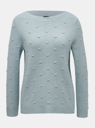 Modrý sveter s plastickým vzorom M&Co