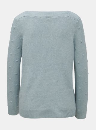 Modrý sveter s plastickým vzorom M&Co