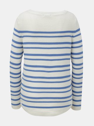 Modro–biely pruhovaný sveter M&Co