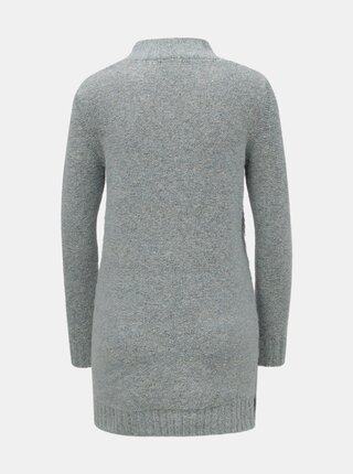 Svetlomodrý melírovaný sveter so stojačikom M&Co