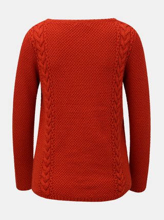 Červený sveter s dlhým rukávom M&Co