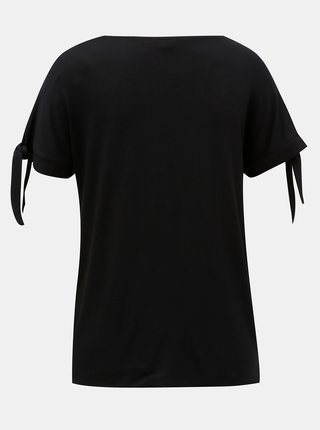 Čierne tričko s kamienkovou aplikáciou M&Co