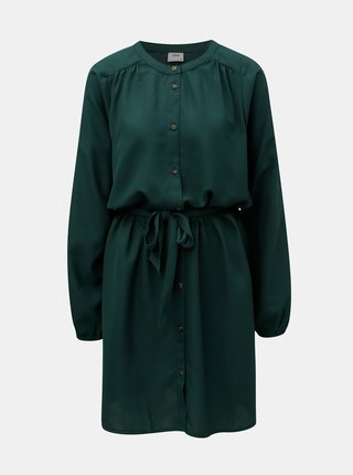 Tmavozelené košeľové šaty Jacqueline de Yong Evelyn
