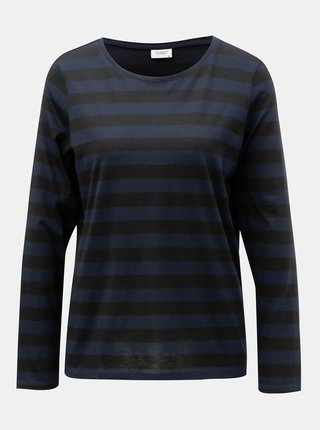 Čierno–modré pruhované basic tričko Jacqueline de Yong Rosa