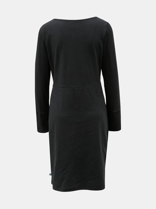 Čierne šaty s rozparkom na rukávoch Tranquillo Hemera