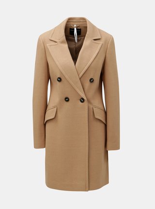Hnedý kabát Dorothy Perkins Crombie