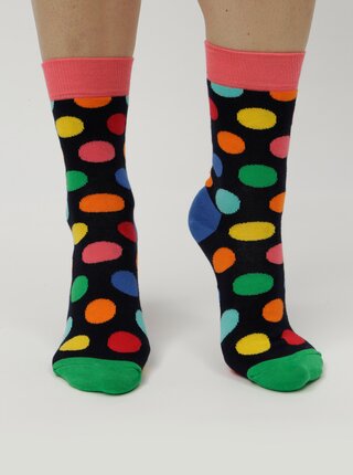 Darčekové balenie dvoch párov dámskych vzorovaných ponožiek Happy Socks Big Dot Cracker