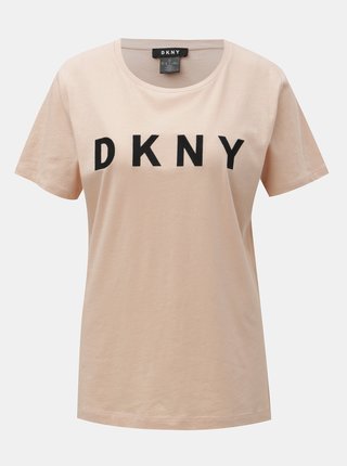 Staroružové tričko s nášivkou loga DKNY Foundation
