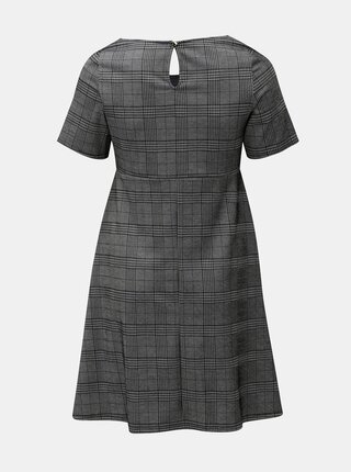 Sivé vzorované šaty s hranatým výstrihom Dorothy Perkins Curve