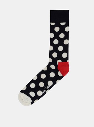 Černé puntíkované ponožky Happy Socks Big Dots