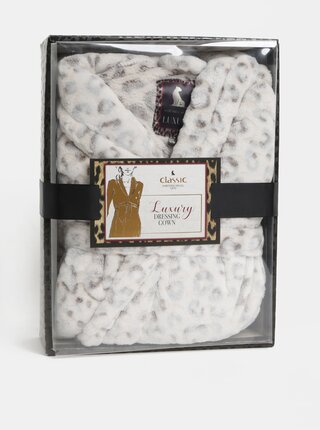 Hnedo–biely župan s leopardím vzorom v darčekovom balení Something Special