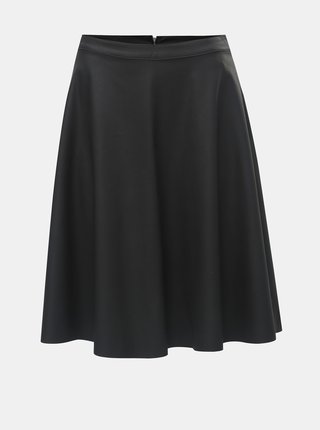 Čierna koženková sukňa ONLY Amber