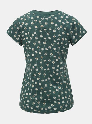 Zelené dámske kvetované tričko s krátkym rukávom Brakeburn