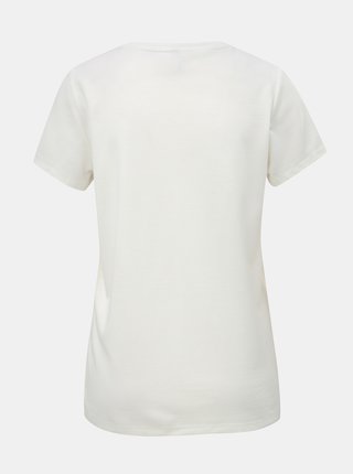 Biele tričko s korálkovou nášivkou ONLY Winnie