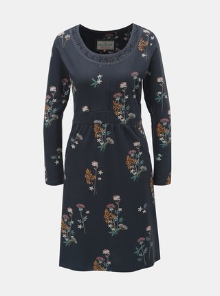 Tmavosivé kvetované šaty Brakeburn