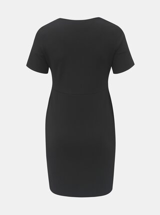 Čierne puzdrové šaty s hranatým výstrihom Dorothy Perkins Curve