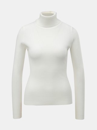 Biely sveter s rolákom ZOOT