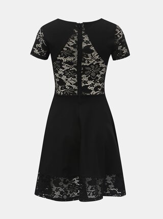 Čierne šaty s čipkovanými detailmi TALLY WEiJL