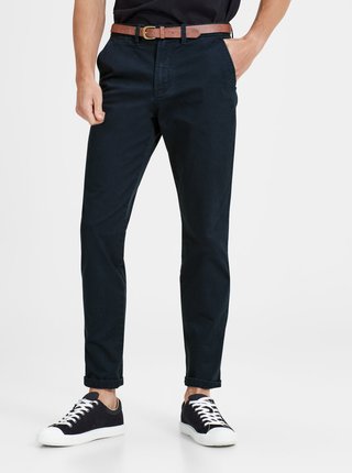 Tmavě modré chino kalhoty Jack & Jones Cody