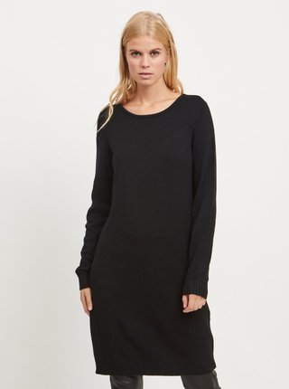 Čierne svetrové šaty VILA Ril