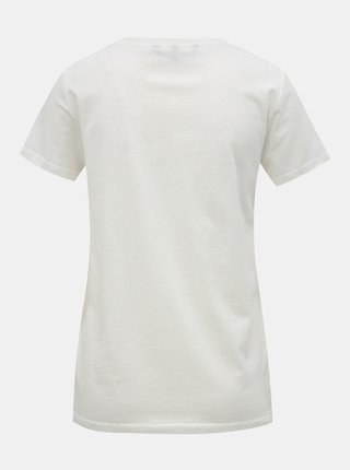 Biele tričko s čipkovanou nášivkou VERO MODA Loving