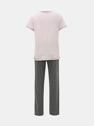 Sivo–ružové dvojdielne pyžamo s motívom koaly Dorothy Perkins