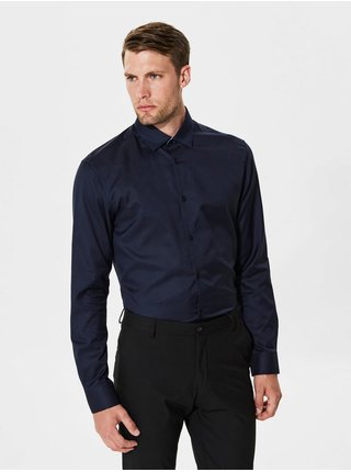 Tmavě modrá formální slim fit košile Selected Homme One New