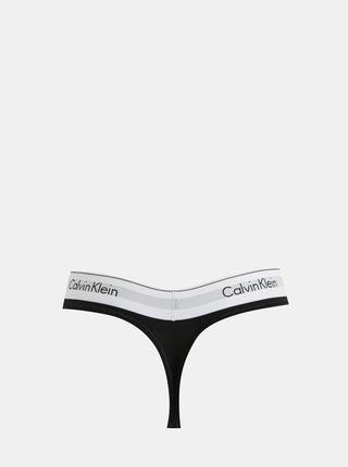 Čierne tangá so širokým lemom Calvin Klein Underwear