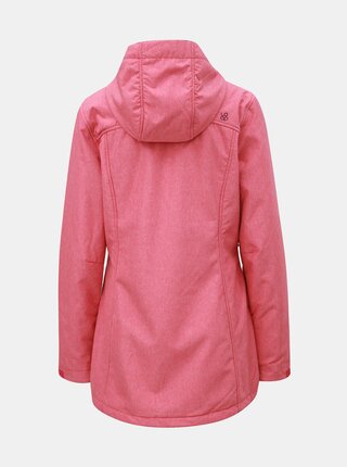Ružová dámska softshellové nepremokavá bunda s kapucňou LOAP Livia