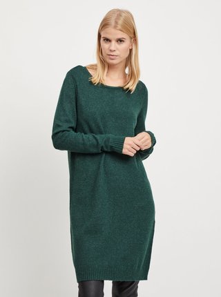 Zelené melírované svetrové šaty VILA Viril