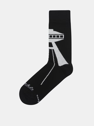 Čierne unisex ponožky Fusakle Bratislava UFO