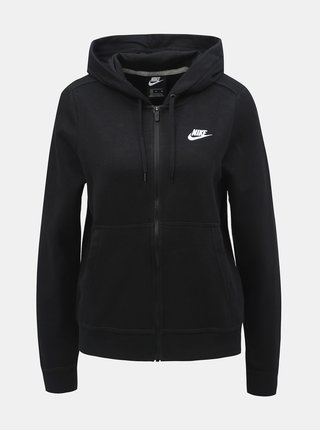 Čierna dámska mikina na zips Nike