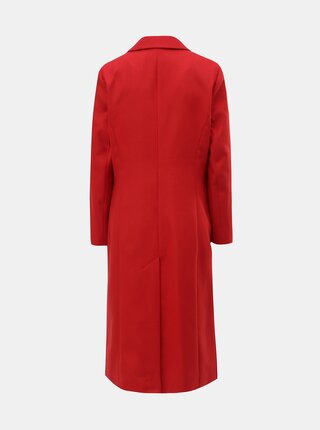 Červený dlhý kabát Dorothy Perkins