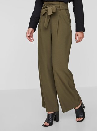 Zelené culottes s opaskom VERO MODA Kim