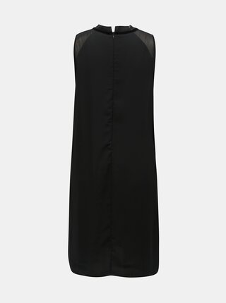 Čierne vzorované šaty s priesvitnými detailmi Desigual Zagreb