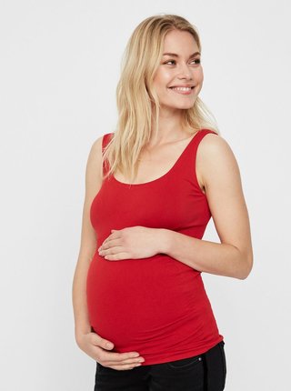 Červené tehotenské basic tielko Mama.licious Heal