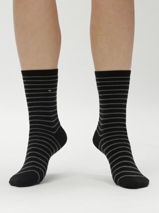 Sada dvou párů dámských ponožek v černé barvě Tommy Hilfiger