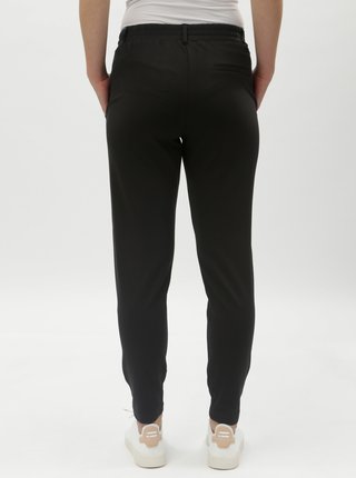 Černé dámské kalhoty s gumou v pase Tom Tailor