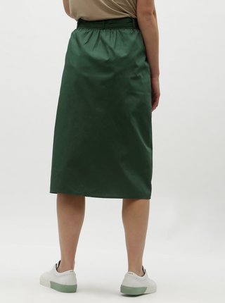Tmavozelená sukňa s vreckami VILA Nyala