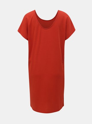 Červené basic šaty s krátkym rukávom Jacqueline de Yong Camilla