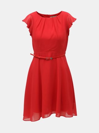Červené šaty s opaskom Billie & Blossom Petite