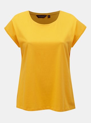 Žlté basic tričko Dorothy Perkins Curve