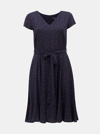 Tmavomodré vzorované šaty Billie & Blossom Curve