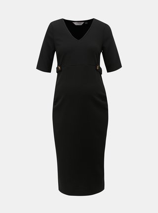 Čierne tehotenské puzdrové šaty Dorothy Perkins Maternity