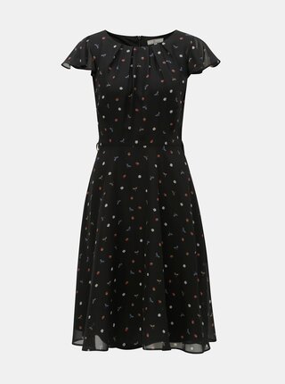 Čierne šaty s motívom Billie & Blossom