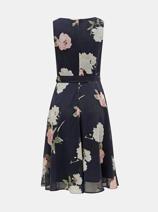 Tmavomodré kvetované šaty Billie & Blossom